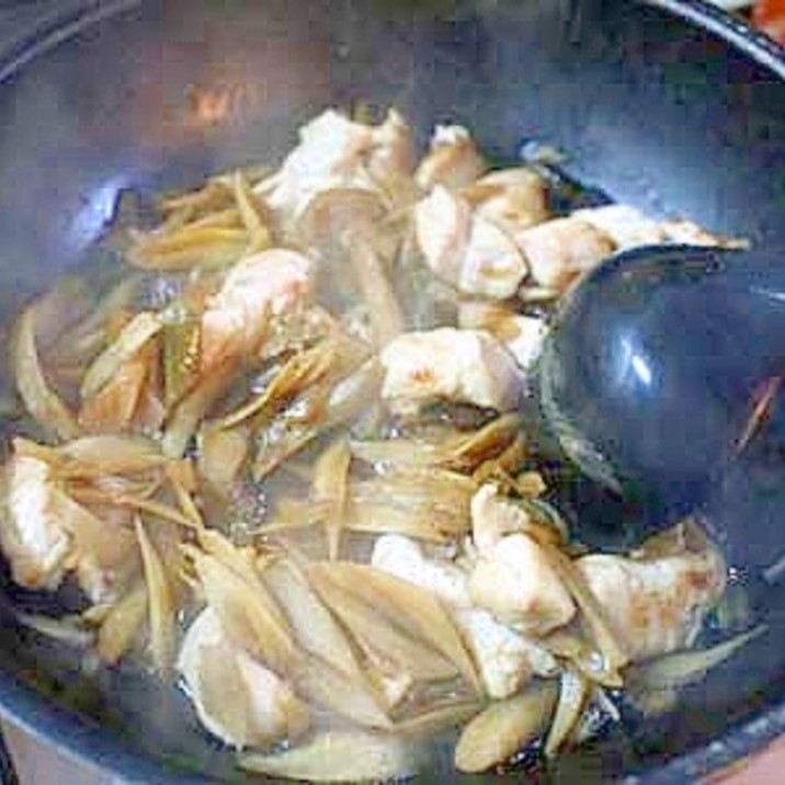 「五鉄」の軍鶏鍋風煮物